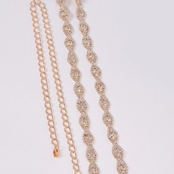 Rhinestone link chain belt - Picture 3 of 3